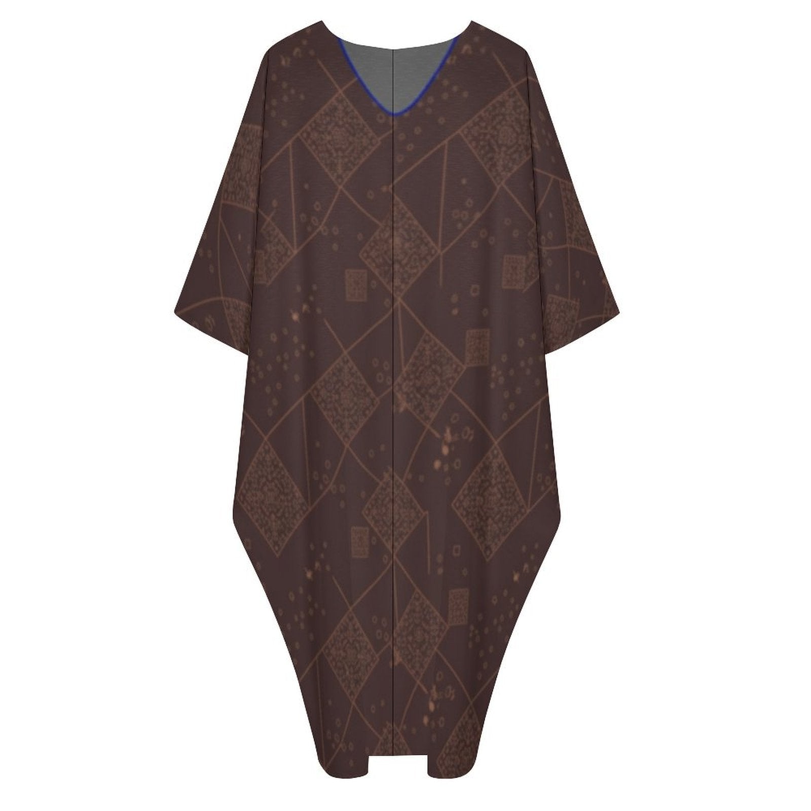Design V-Neck Kaftan Dress - Zeedeey - All stuffs go, go figure