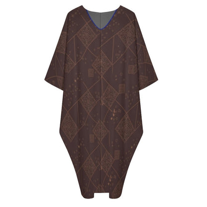 Design V-Neck Kaftan Dress - Zeedeey - All stuffs go, go figure