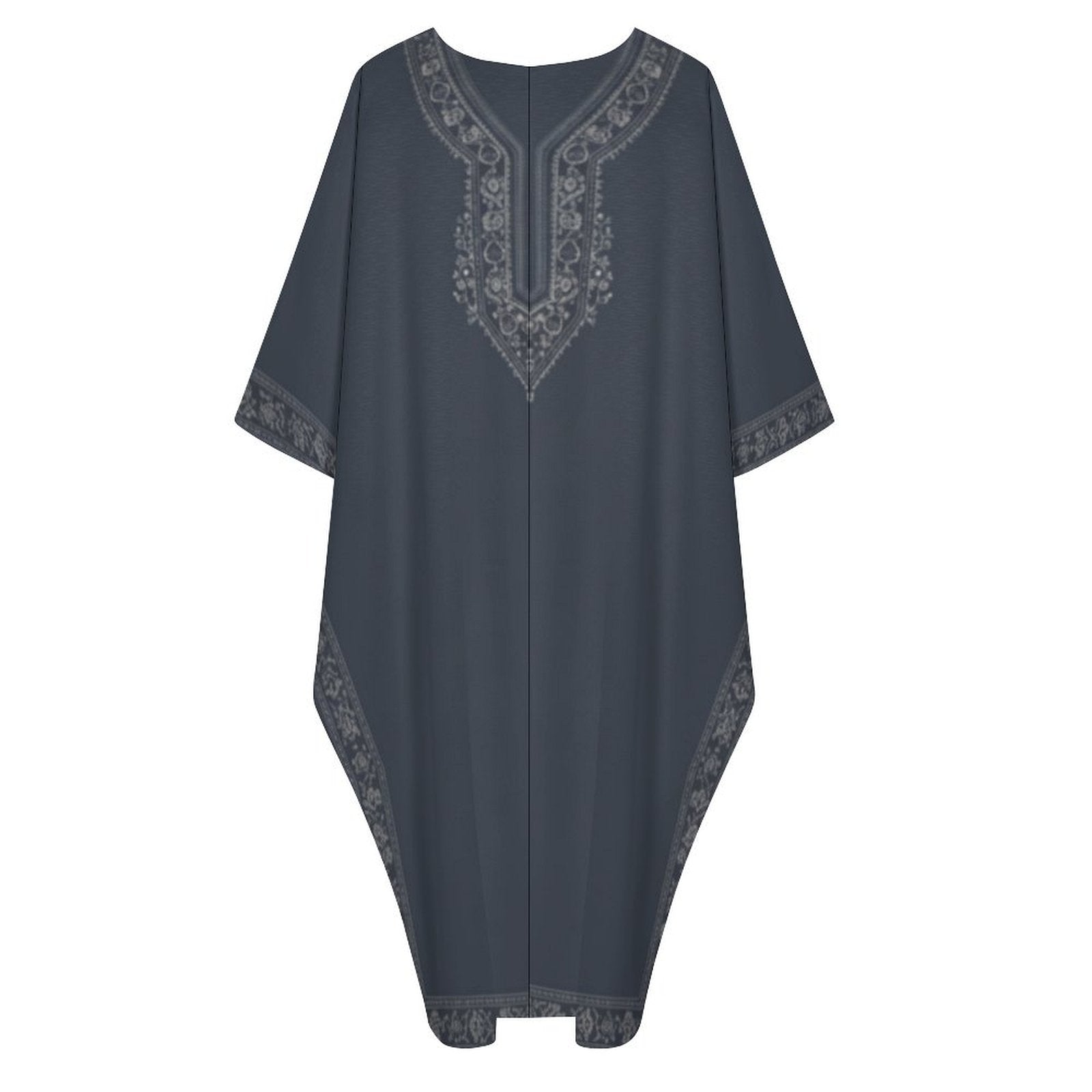 Design V-Neck Kaftan Dress - Zeedeey - All stuffs go, go figure
