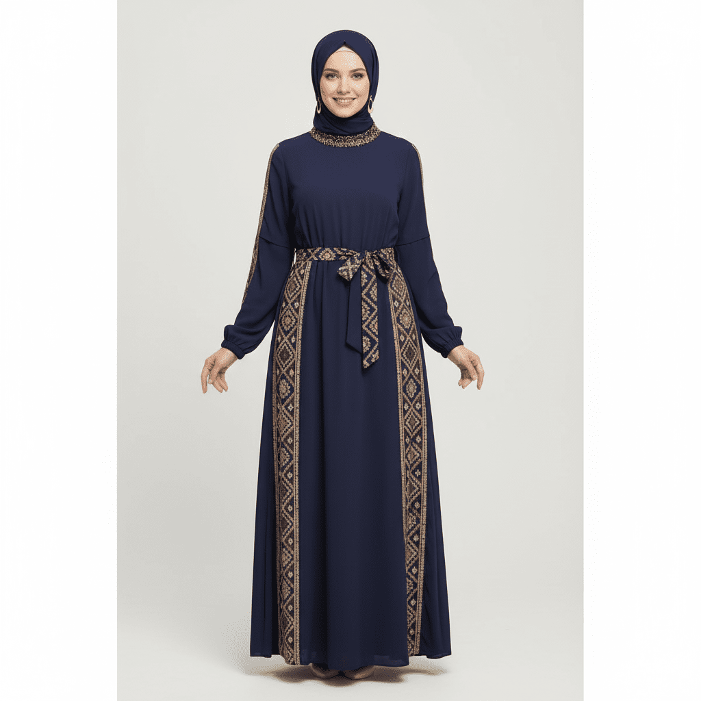 InterestPrint Long Sleeve High Neck All Over Print Dress Polyester Spandex - Zeedeey - All stuffs go, go figure