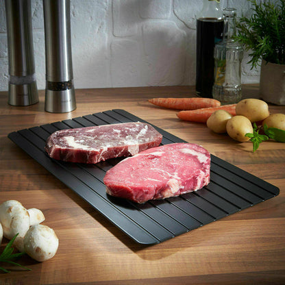 Fast Defrost Tray Fast Thaw Frozen Food Meat Fruit Quick Defrosting Plate Board Defrost Tray Thaw Master Kitchen Gadgets - Zeedeey - All stuffs go, go figure