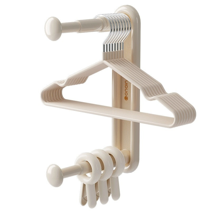 Retractable Hanger Storage Rack Punch-free - Zeedeey - All stuffs go, go figure