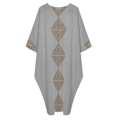 Design V-Neck Kaftan Dress - Zeedeey - All stuffs go, go figure