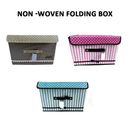 Foldable Folding Storage Cube Storage Box Fabric Cube Toy Organiser With Lid - Zeedeey - All stuffs go, go figure