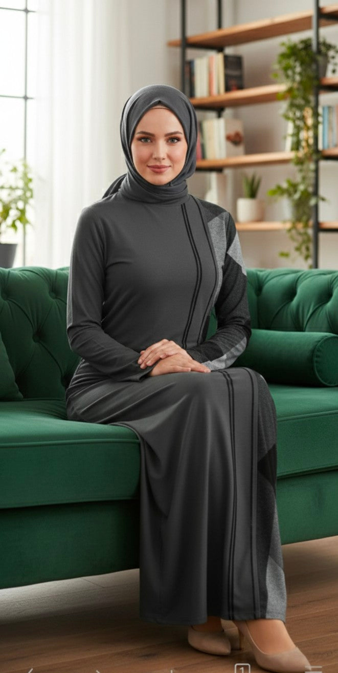 Design Long-Sleeve Draped Bodycon Dress - Zeedeey - All stuffs go, go figure