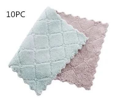 Dual-tone Reversible Kitchen Towel Set - Soft Dishcloth Combo - Zeedeey - All stuffs go, go figure