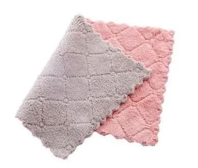 Dual-tone Reversible Kitchen Towel Set - Soft Dishcloth Combo - Zeedeey - All stuffs go, go figure