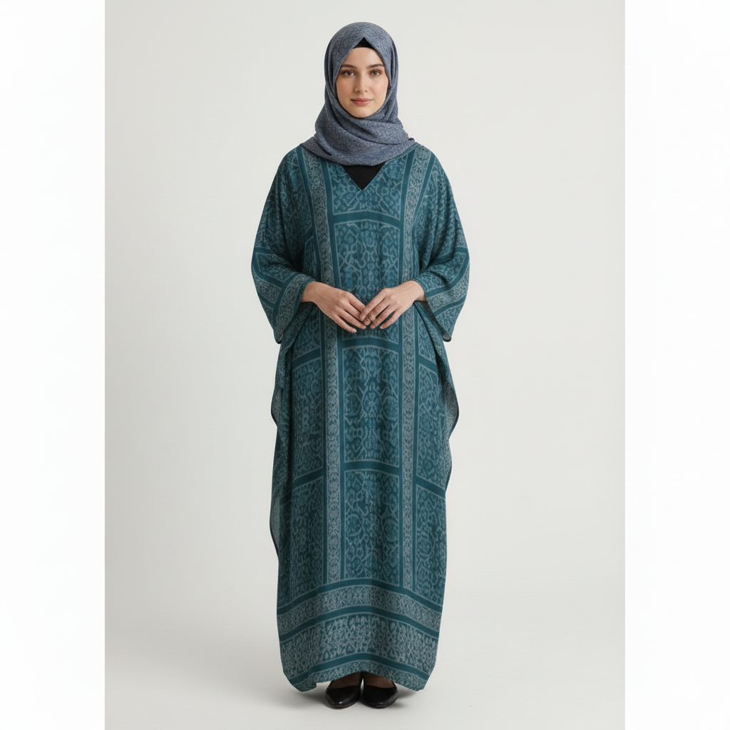 Design V-Neck Kaftan Dress - Zeedeey - All stuffs go, go figure