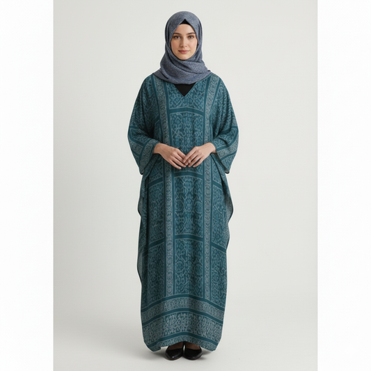 Design V-Neck Kaftan Dress - Zeedeey - All stuffs go, go figure