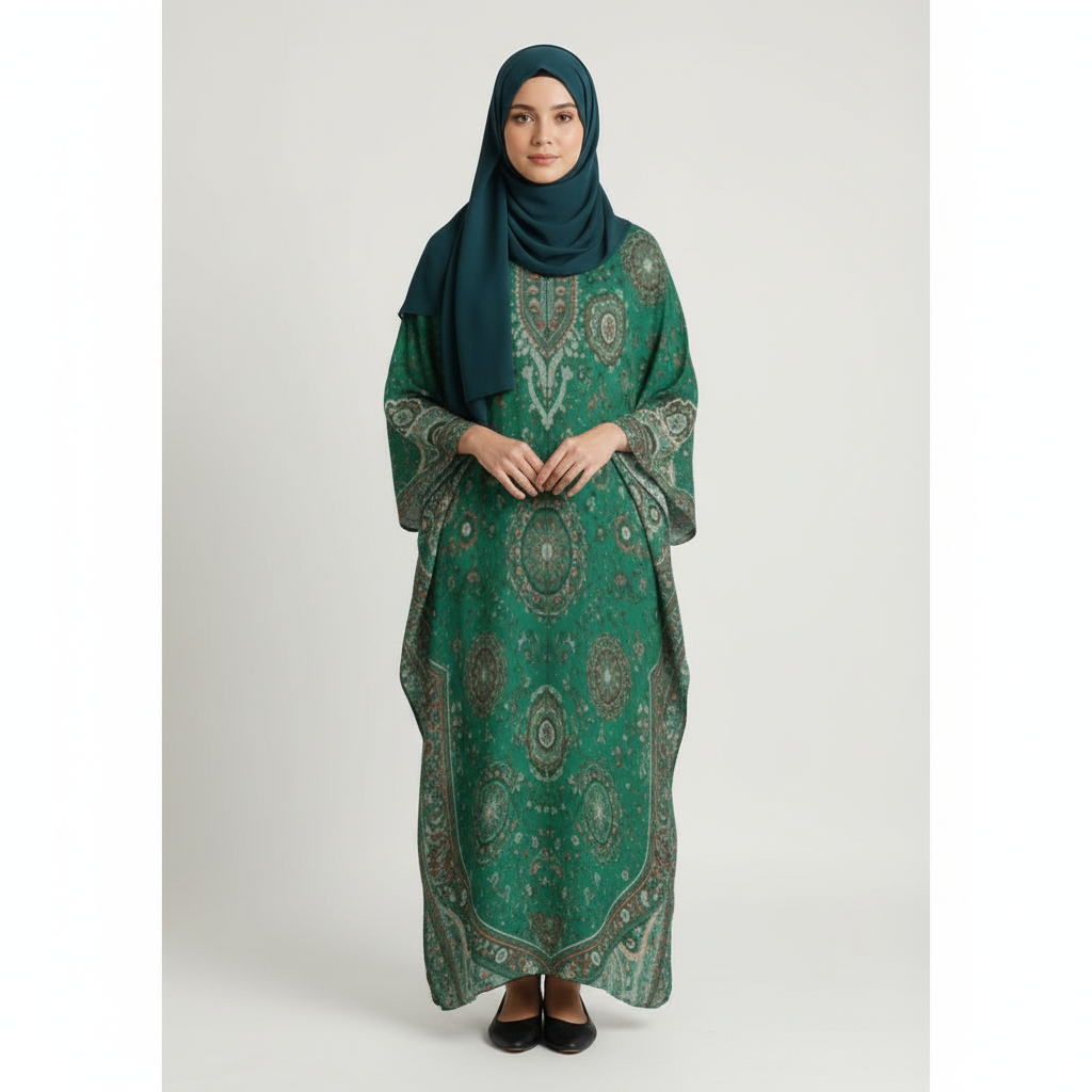 Design V-Neck Kaftan Dress - Zeedeey - All stuffs go, go figure