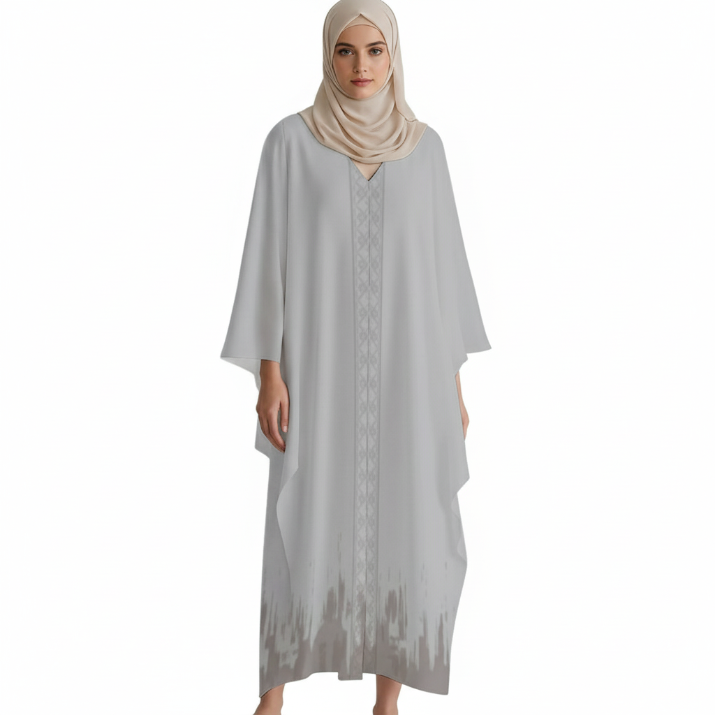 Design V-Neck Kaftan Dress - Zeedeey - All stuffs go, go figure