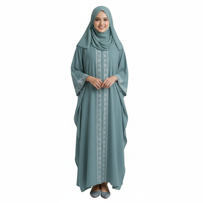 Design V-Neck Kaftan Dress - Zeedeey - All stuffs go, go figure