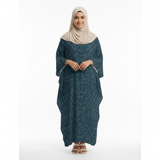 Design V-Neck Kaftan Dress - Zeedeey - All stuffs go, go figure