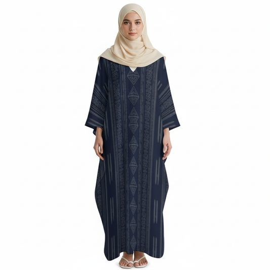 Design V-Neck Kaftan Dress - Zeedeey - All stuffs go, go figure