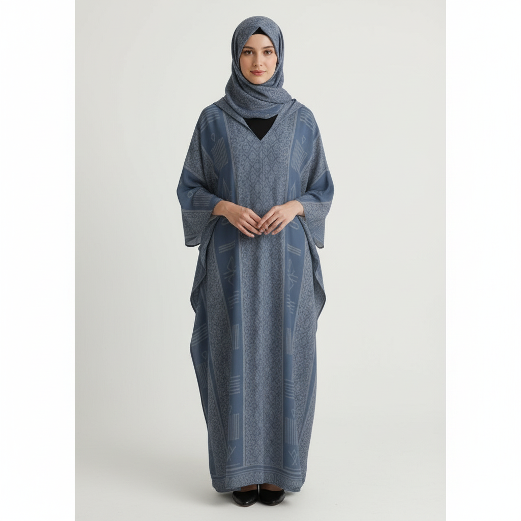 Design V-Neck Kaftan Dress - Zeedeey - All stuffs go, go figure