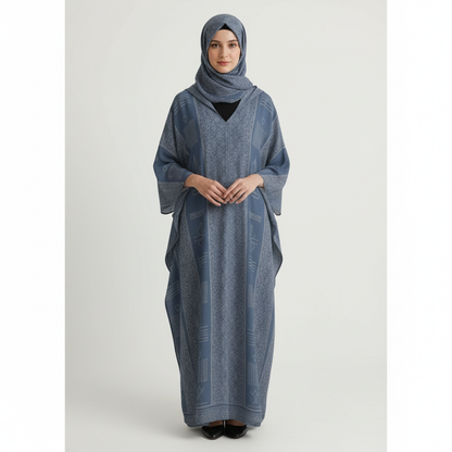 Design V-Neck Kaftan Dress - Zeedeey - All stuffs go, go figure