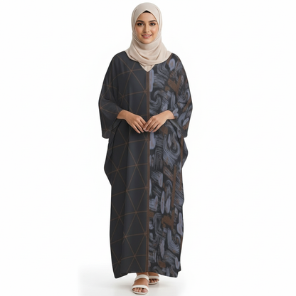 Design V-Neck Kaftan Dress - Zeedeey - All stuffs go, go figure