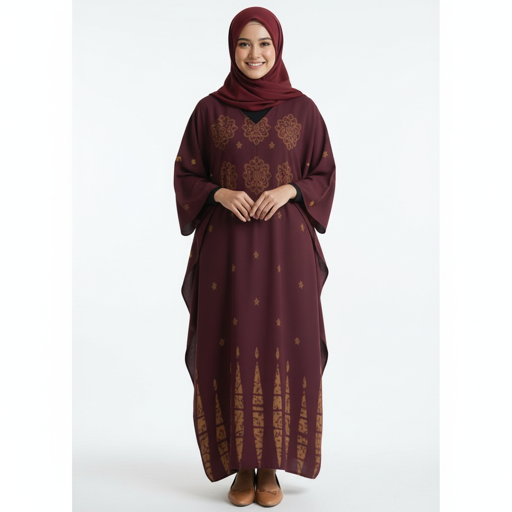 Design V-Neck Kaftan Dress - Zeedeey - All stuffs go, go figure