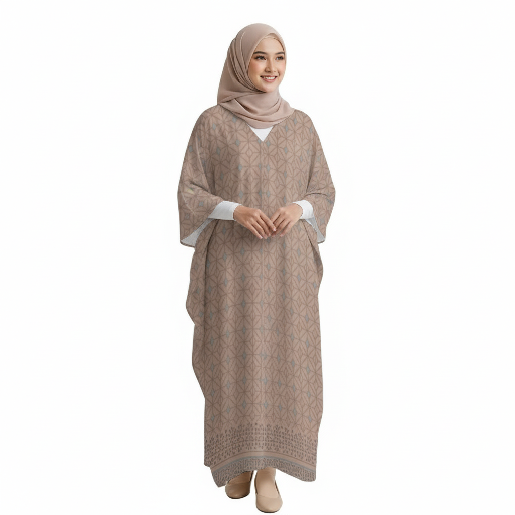 Design V-Neck Kaftan Dress - Zeedeey - All stuffs go, go figure