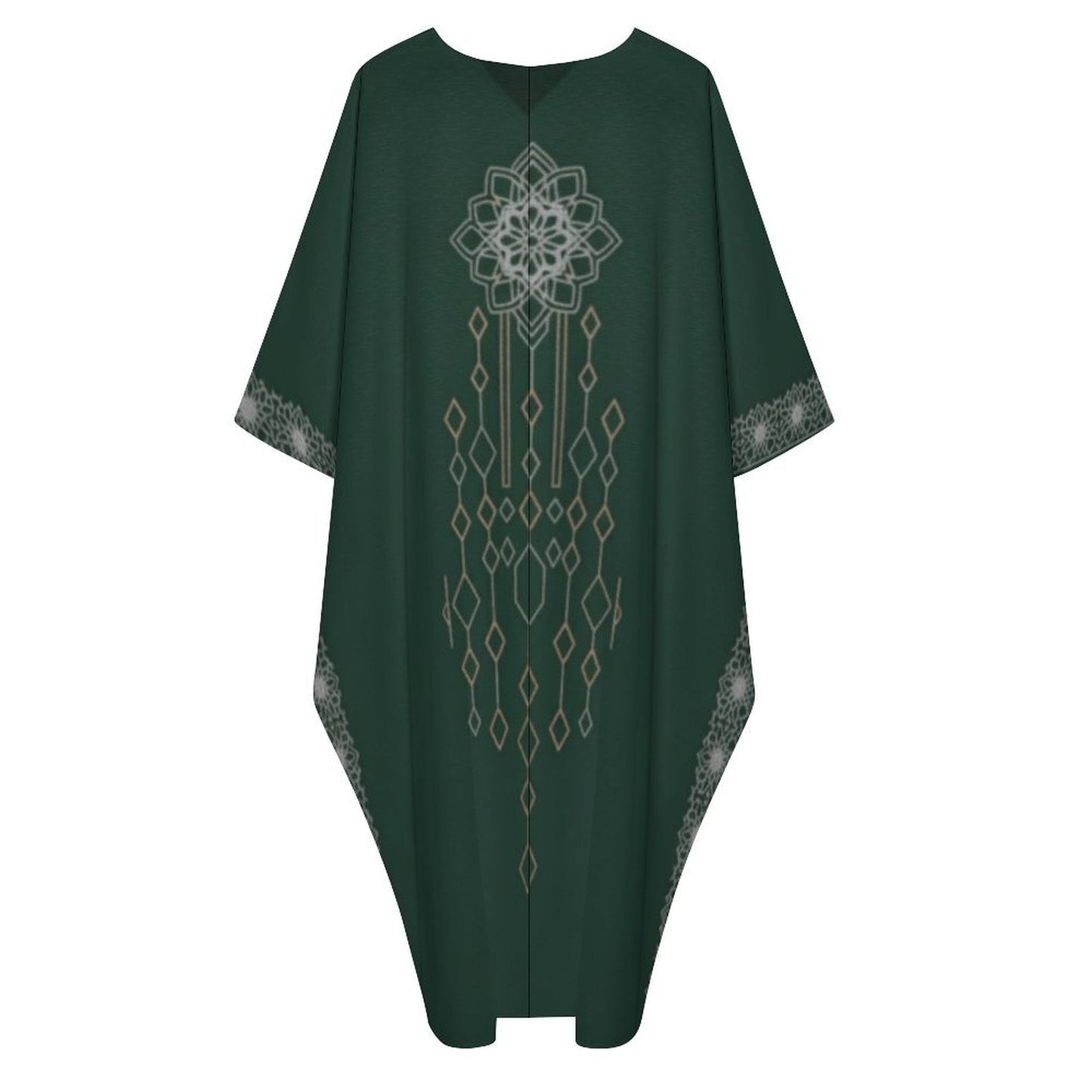Design V-Neck Kaftan Dress