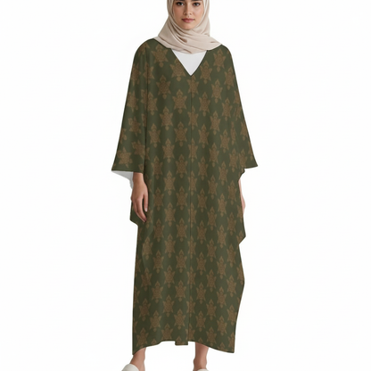 Design V-Neck Kaftan Dress - Zeedeey - All stuffs go, go figure