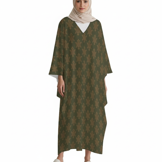 Design V-Neck Kaftan Dress - Zeedeey - All stuffs go, go figure