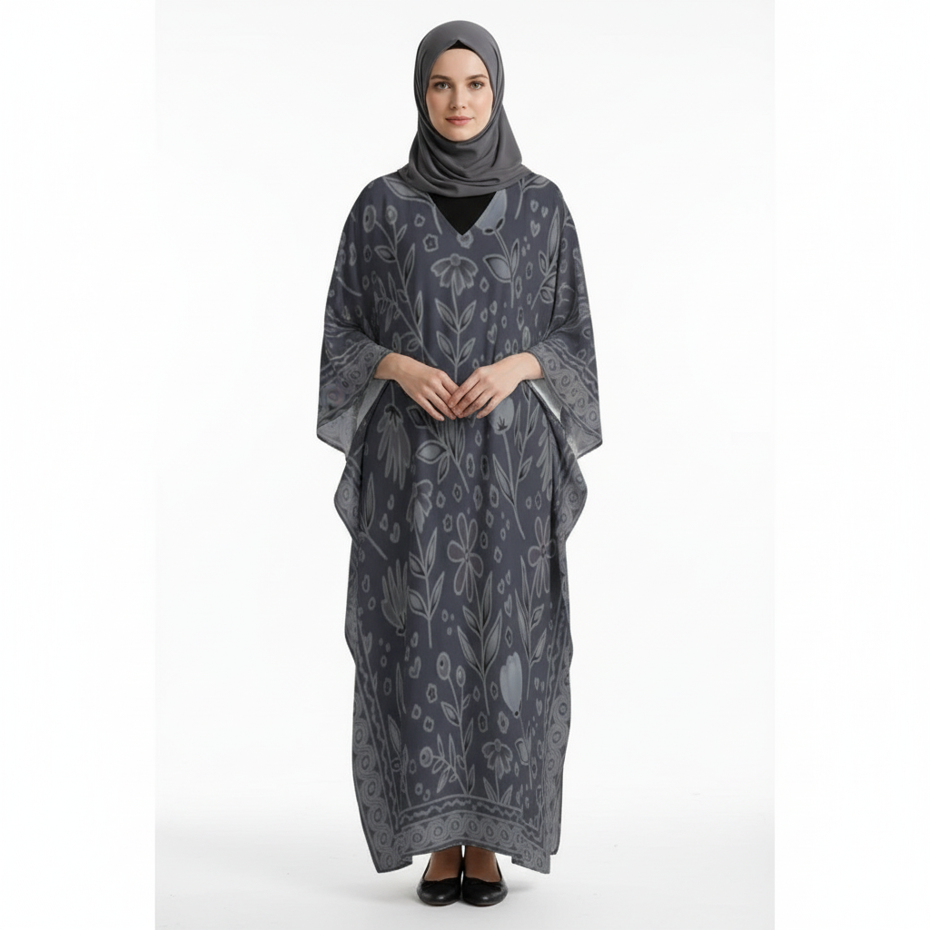 Design V-Neck Kaftan Dress - Zeedeey - All stuffs go, go figure