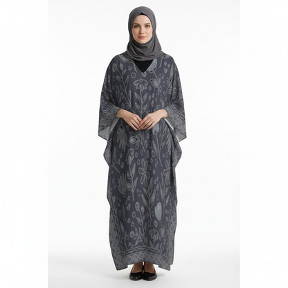 Design V-Neck Kaftan Dress - Zeedeey - All stuffs go, go figure