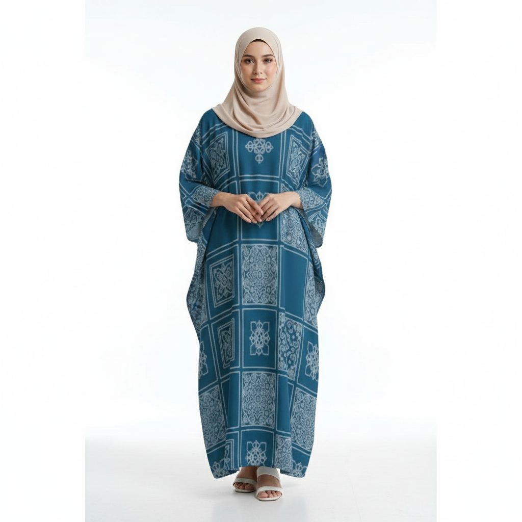 Design V-Neck Kaftan Dress - Zeedeey - All stuffs go, go figure