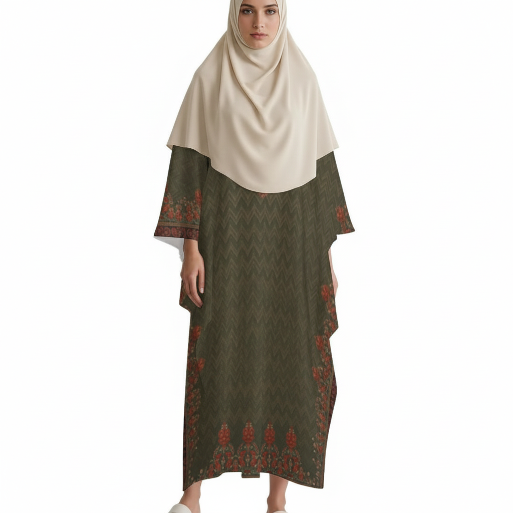 Design V-Neck Kaftan Dress - Zeedeey - All stuffs go, go figure