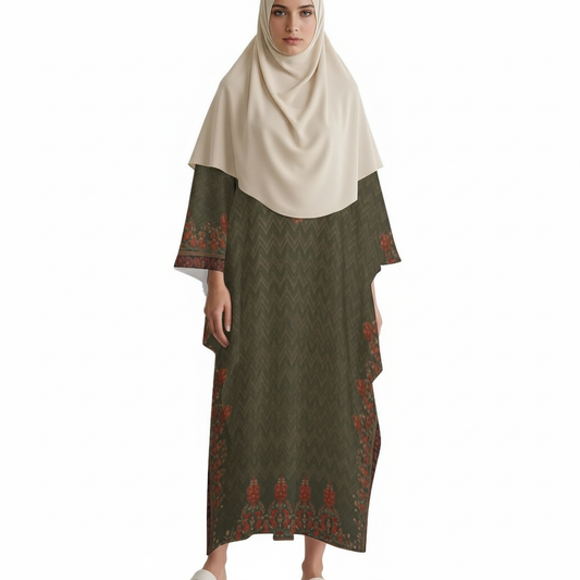 Design V-Neck Kaftan Dress - Zeedeey - All stuffs go, go figure